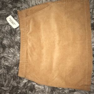 F21 Corduroy Mini Skirt